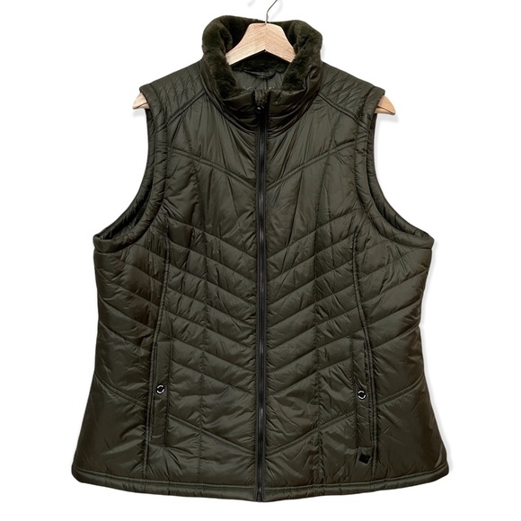 MICHAEL Michael Kors Jackets & Blazers - Michael Michael Kors Deep Olive Green Puffer Vest